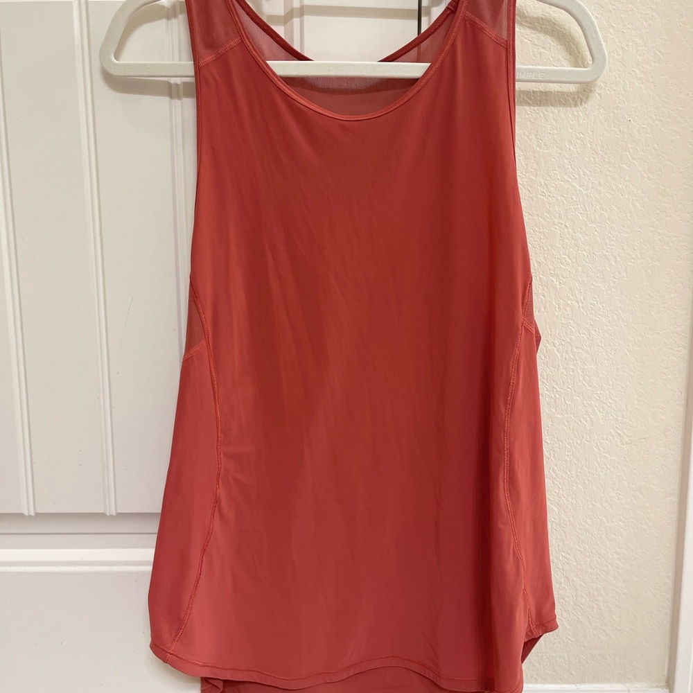 Lululemon Sculpt Full Length Coral Tank Size 10